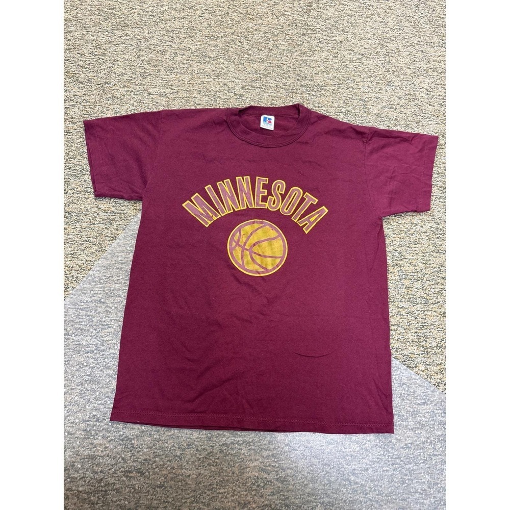 Vintage Minnesota Basketball Russell Athletic Single Stitch T Shirt Mens‎ M